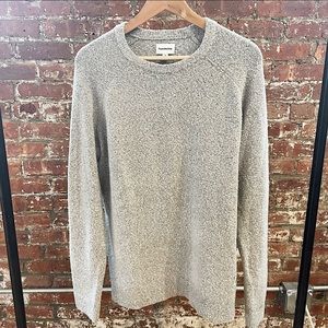Frank & Oak French terry grey sweater